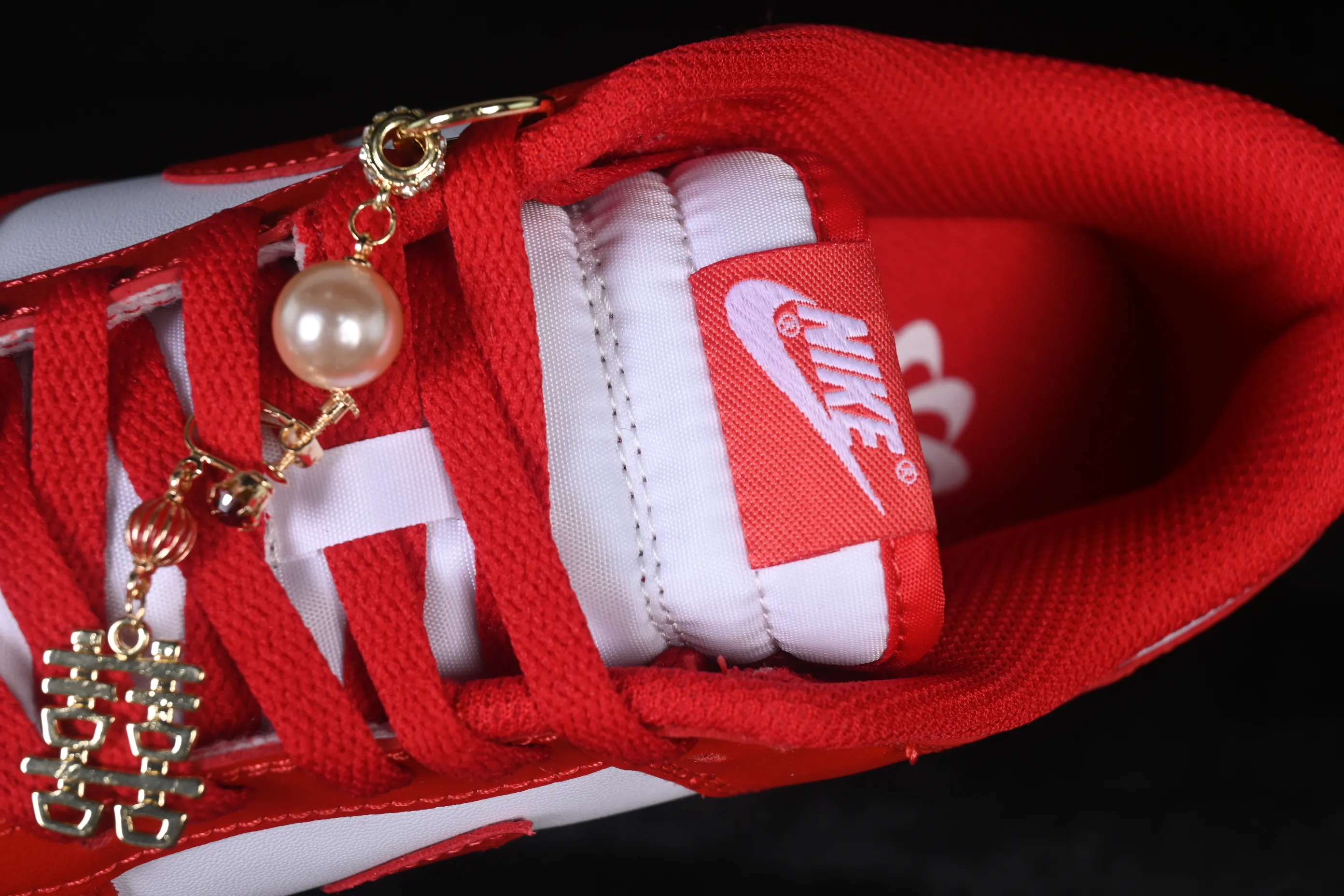 All categories Nk SB Dunk series Nk SB Dunk Low low-top sneakers Nike SB Dunk Low wedding banquet white red low-top casual sneakers DD1873-116